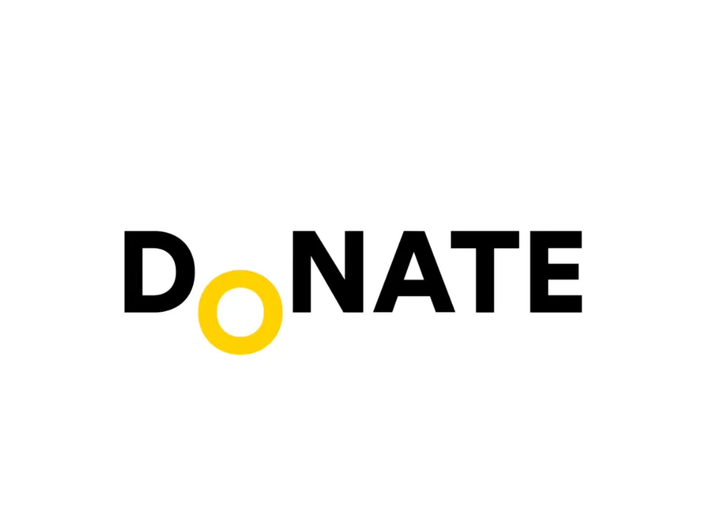 Donate interface mockup